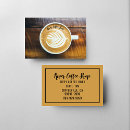 Recherche de coupe standard cartes visite Café