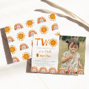 Recherche de deuxième anniversaire invitations Boho