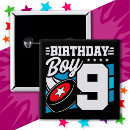 Recherche de anniversaire 9 badges Enfants
