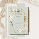 Recherche de green floral mariage invitations Aquarelle