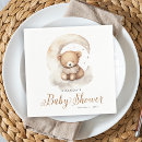 Recherche de lune et étoile serviettes Baby shower