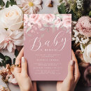 Recherche de florale baby shower fille invitations Fleurs