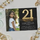 Recherche de 21 anniversaire invitations Noir