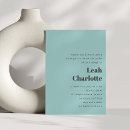 Recherche de aqua blue invitations Typographie