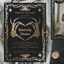 Recherche de goth bridal shower invitations Noir