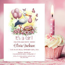 Recherche de de cigogne baby shower invitations Fleurs