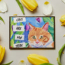 Suche nach katze mit blumen poster Farbenfroh