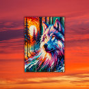 Suche nach bunter wolf poster Wölfe