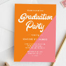Recherche de retro graduation invitations Coloré