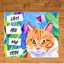Suche nach katze mit blumen poster Farbenfroh
