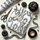 Recherche de serpent papier cadeau Noir et blanc