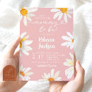 Recherche de daisy baby shower invitations Rétro