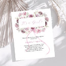 Recherche de pink bow baby shower invitations Script