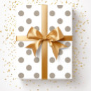 Recherche de pois brun papier cadeau Blanc