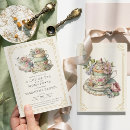Recherche de vintage tea party invitations Élégant