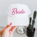 Recherche de pink trucker casquettes De mariée
