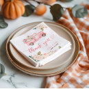 Recherche de camion vintage serviettes Baby shower citrouille