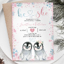 Recherche de snowflake gender reveal invitations Garçon ou fille