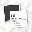 Recherche de chat blanc magnets Noir et blanc