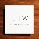 Recherche de noir et blanc serviettes Monogramme