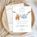 Recherche de neutral baby shower invitations Bonjour bébé