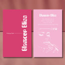 Recherche de fuchsia rose cartes visite Girly