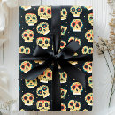 Recherche de calavera papier cadeau Coloré