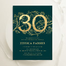 Recherche de floral 30ans anniversaire invitations Élégant