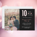 Recherche de de 10 ans mariage invitations Coeur