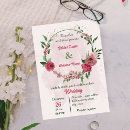 Recherche de rose vert mariage invitations Chic
