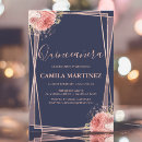 Recherche de rose gold quinceanera invitations 15e