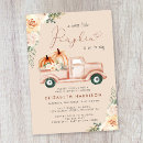 Recherche de camion vintage invitations Baby