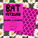 Recherche de pink bar bat mitzvah invitations Étoile de david