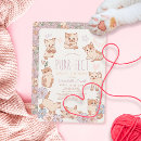 Recherche de cat baby shower invitations Floral