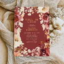 Recherche de fall floral bridal shower invitations Couleurs automne