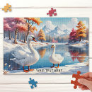 Recherche de swan puzzles Mignon