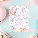 Recherche de papillon fille invitations Baby girl