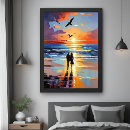 Suche nach abstrakte landschaftsmalerei poster Sonnenuntergang