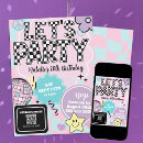 Recherche de damier anniversaire invitations Fête