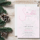 Recherche de flocon de neige rose invitations Bébé d'hiver