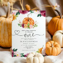 Recherche de de citrouille anniversaire invitations Floral