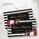 Recherche de noir blanc floral cartes visite Événement