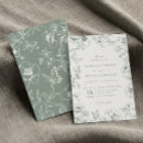 Recherche de green floral mariage invitations Vert sauge
