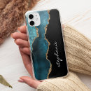 Recherche de marbre bleu iphone coques Paillettes dorées