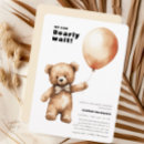 Recherche de bearly wait baby shower invitations Minimaliste