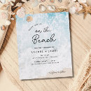 Recherche de plage mariage réception invitations Aquarelle