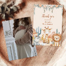 Recherche de lions sauvages vœux cartes Baby shower safari