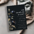 Recherche de goth bridal shower invitations Botanique