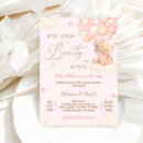 Recherche de elegant pink rose baby shower invitations Ours en peluche