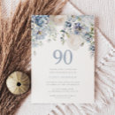 Recherche de blue floral anniversaire invitations 90e